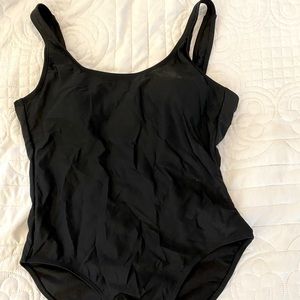 NWT simple black bathing suit